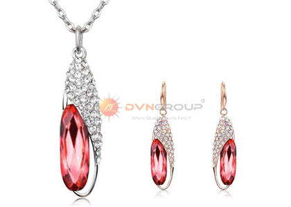 Two Tone Plated | CZ Studded Pendant Sets